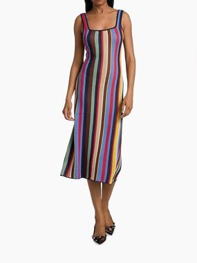 Katie Market Stripe Midi Dress, Small